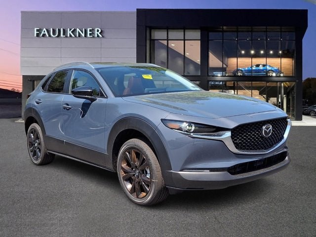 2026 Mazda Mazda CX-30 2.5 S Carbon Edition AWD in Polymetal Gray Metallic — front three-quarter view