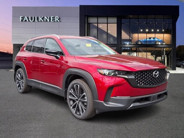 2026 Mazda Mazda CX-50 2.5 S Premium AWD in Soul Red Crystal Metallic — front three-quarter view