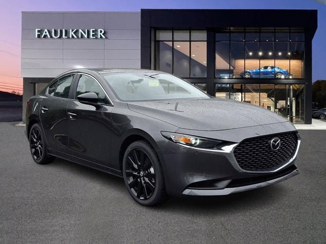 2026 Mazda Mazda3 Sedan 2.5 S Select Sport FWD in Machine Gray Metallic — front three-quarter view