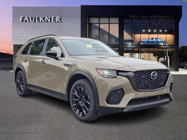 2026 Mazda Mazda CX-70 3.3 Turbo Preferred in Zircon Sand Metallic — front three-quarter view