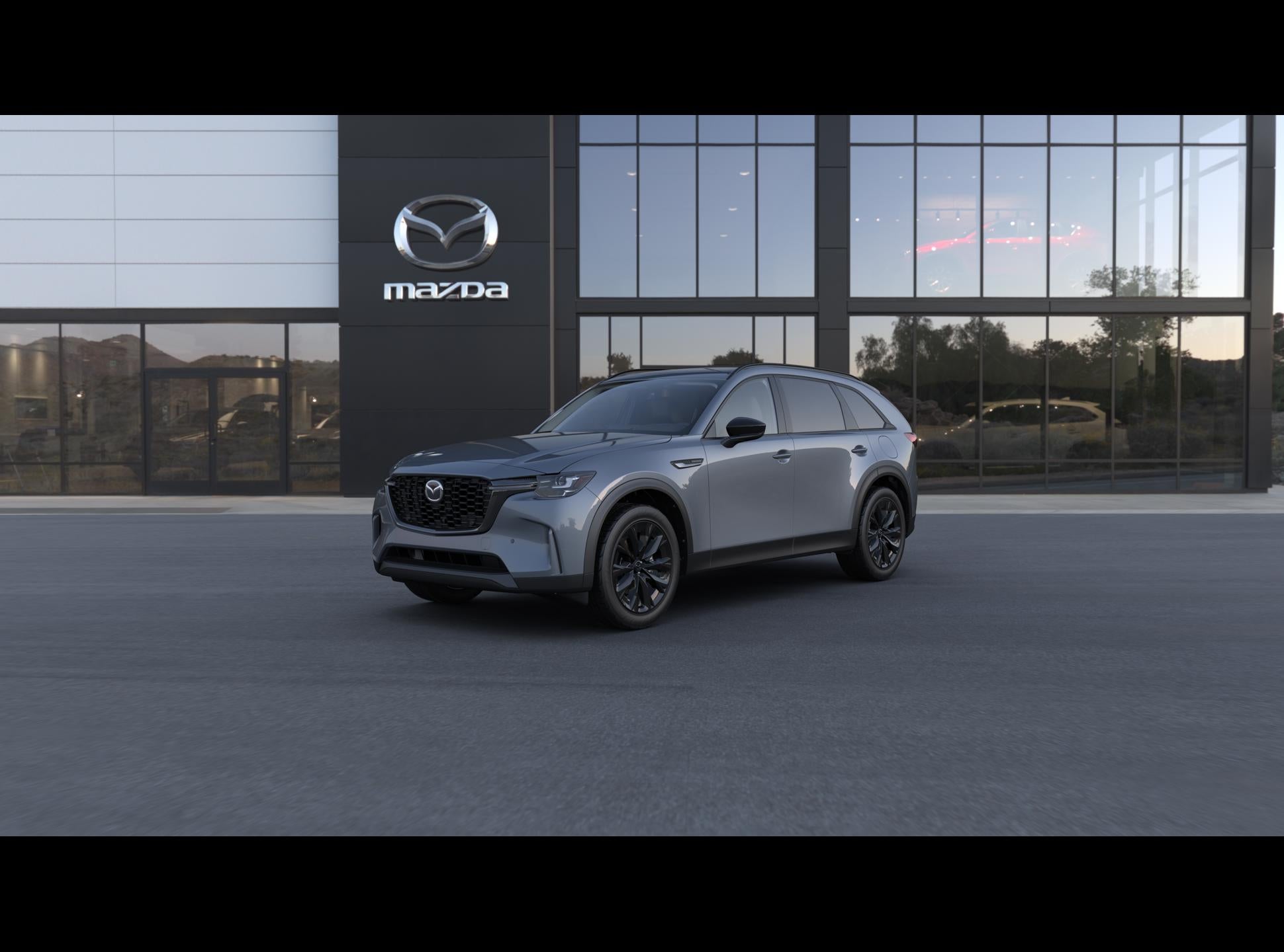 2026 Mazda Mazda CX-90 3.3 Turbo Premium Sport in Polymetal Gray Metallic — front three-quarter view
