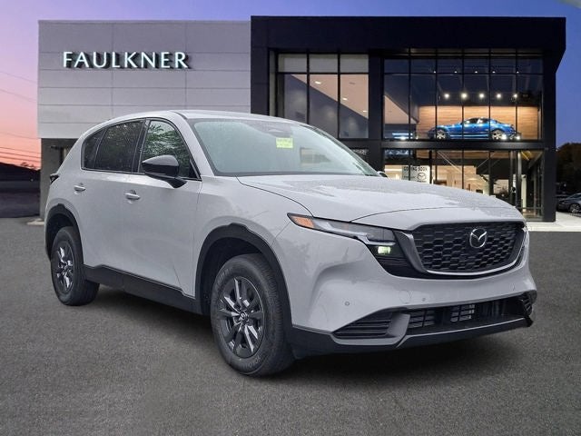 2026 Mazda Mazda CX-5 2.5 S Select AWD in Aero Gray Metallic — front three-quarter view