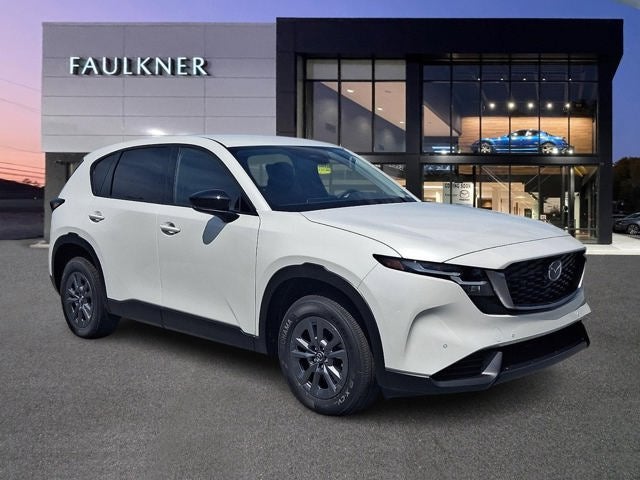 2026 Mazda Mazda CX-5 2.5 S Select AWD in Rhodium White Metallic — front three-quarter view
