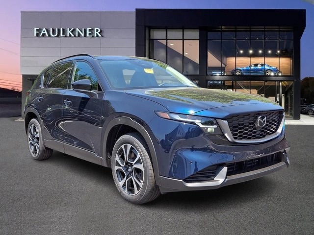 2026 Mazda Mazda CX-5 2.5 S Preferred AWD in Navy Blue Mica — front three-quarter view