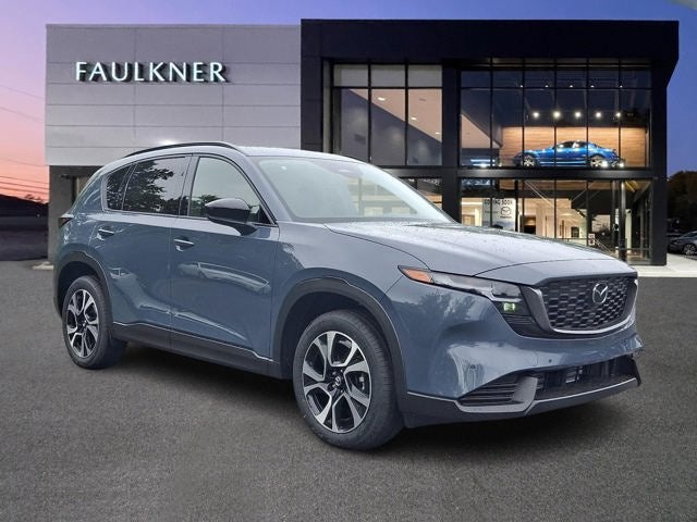 2026 Mazda Mazda CX-5 2.5 S Preferred AWD in Polymetal Gray Metallic — front three-quarter view