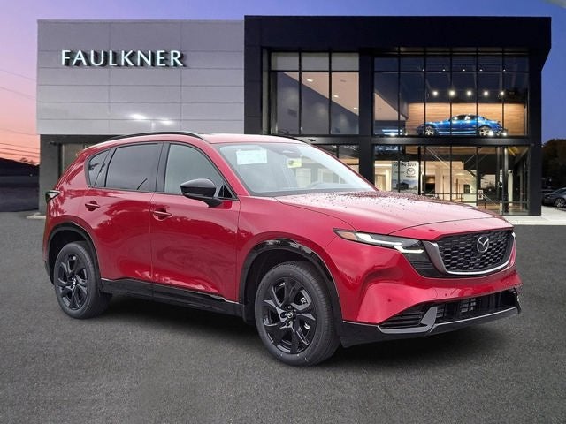 2026 Mazda Mazda CX-5 2.5 S Premium AWD in Soul Red Crystal Metallic — front three-quarter view