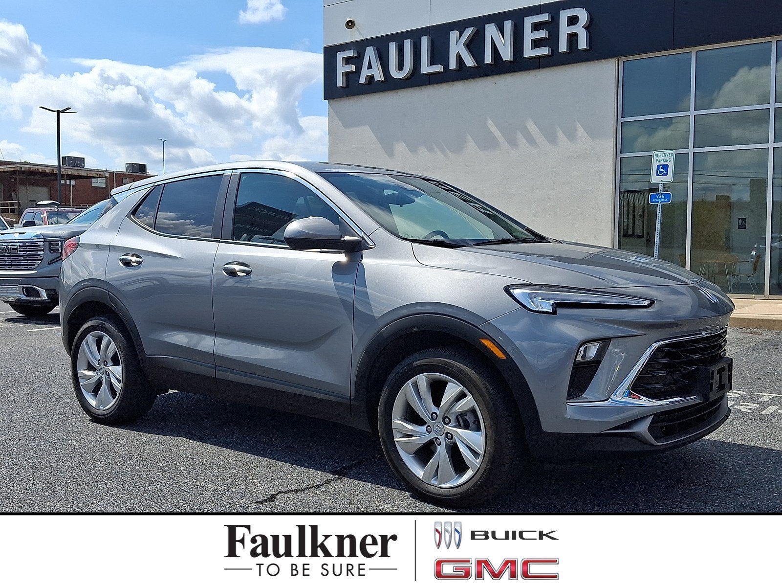 2024 Buick Encore GX Preferred in Moonstone Gray Metallic — front three-quarter view