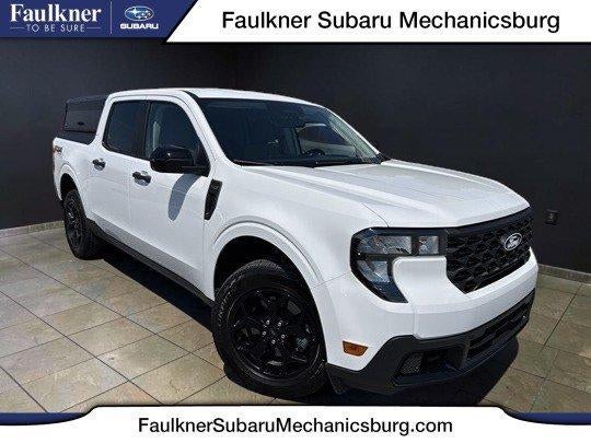2025 Ford Maverick XLT AWD SuperCrew in Oxford White — front three-quarter view