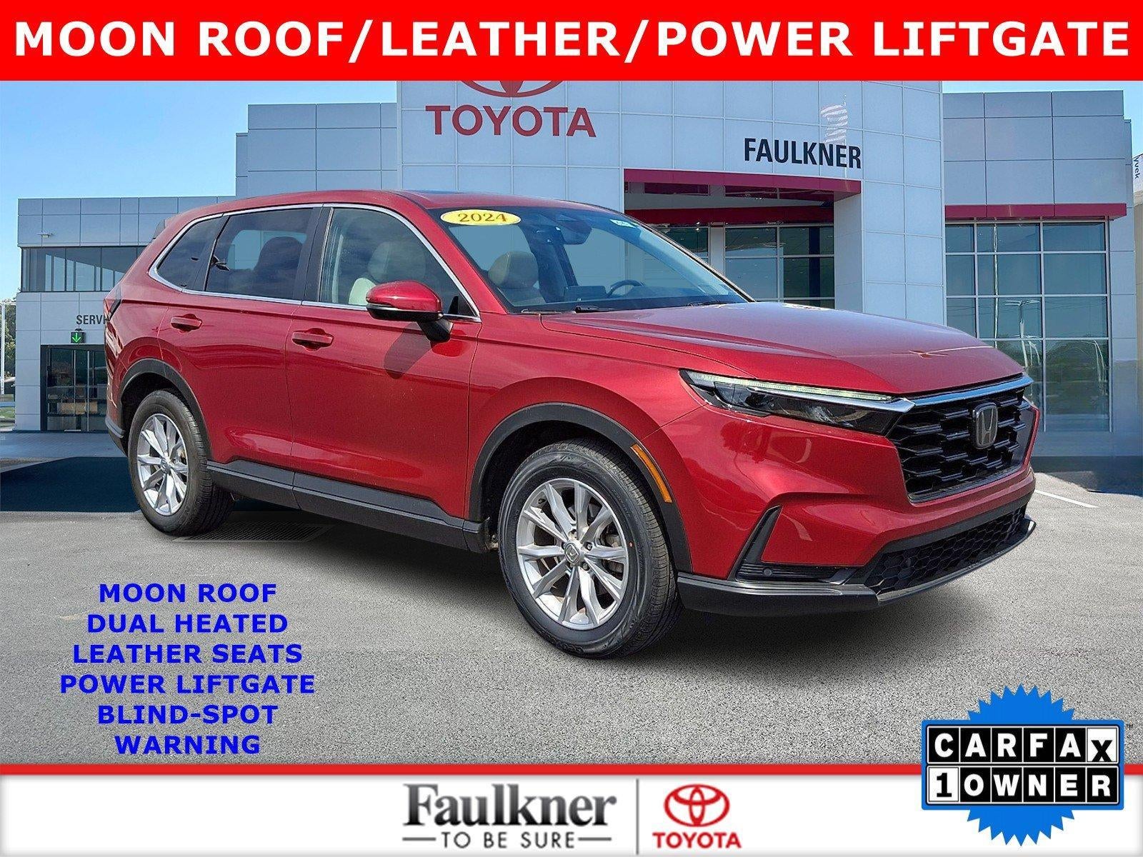 2024 Honda CR-V EX-L AWD in Radiant Red Metallic — front three-quarter view