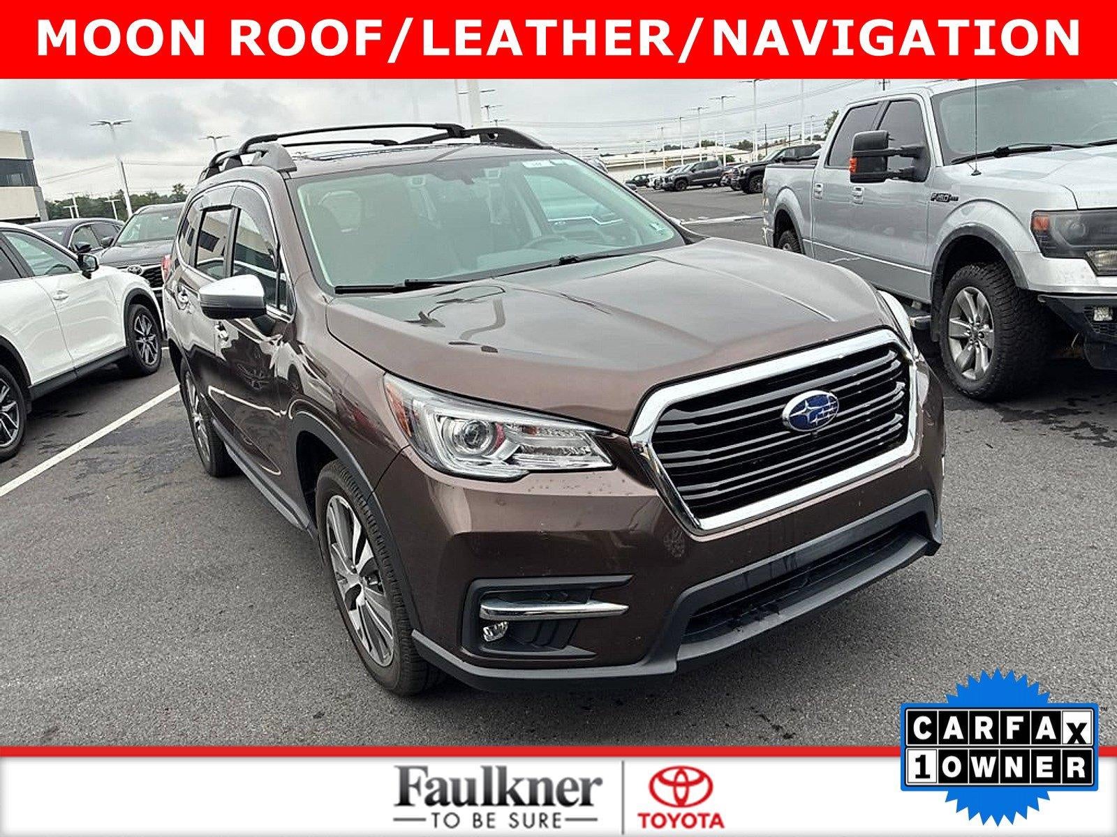 2021 Subaru Ascent Touring 7-Passenger in Cinnamon Brown Pearl — front three-quarter view