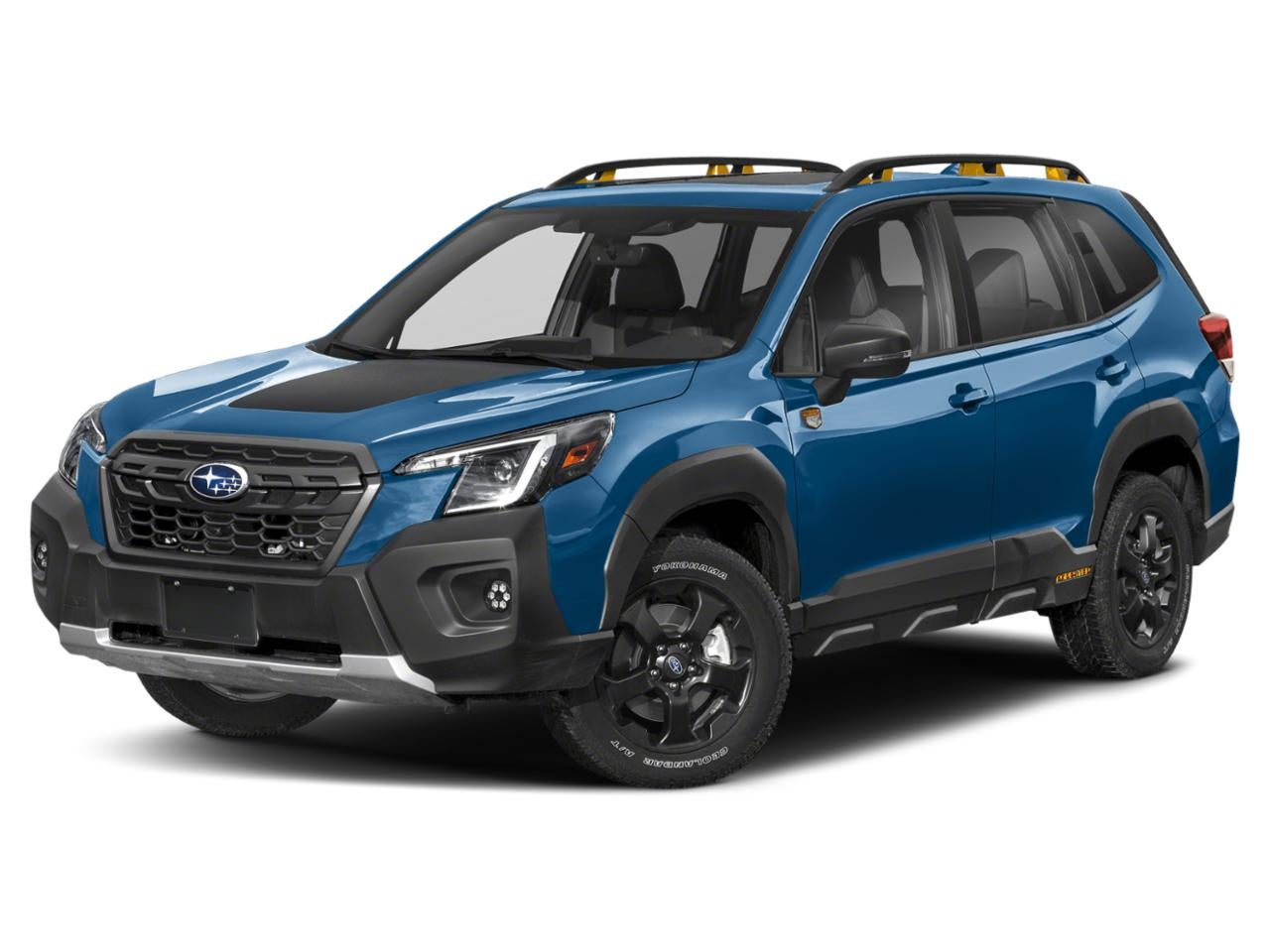2024 Subaru Forester Wilderness AWD in Geyser Blue — front three-quarter view