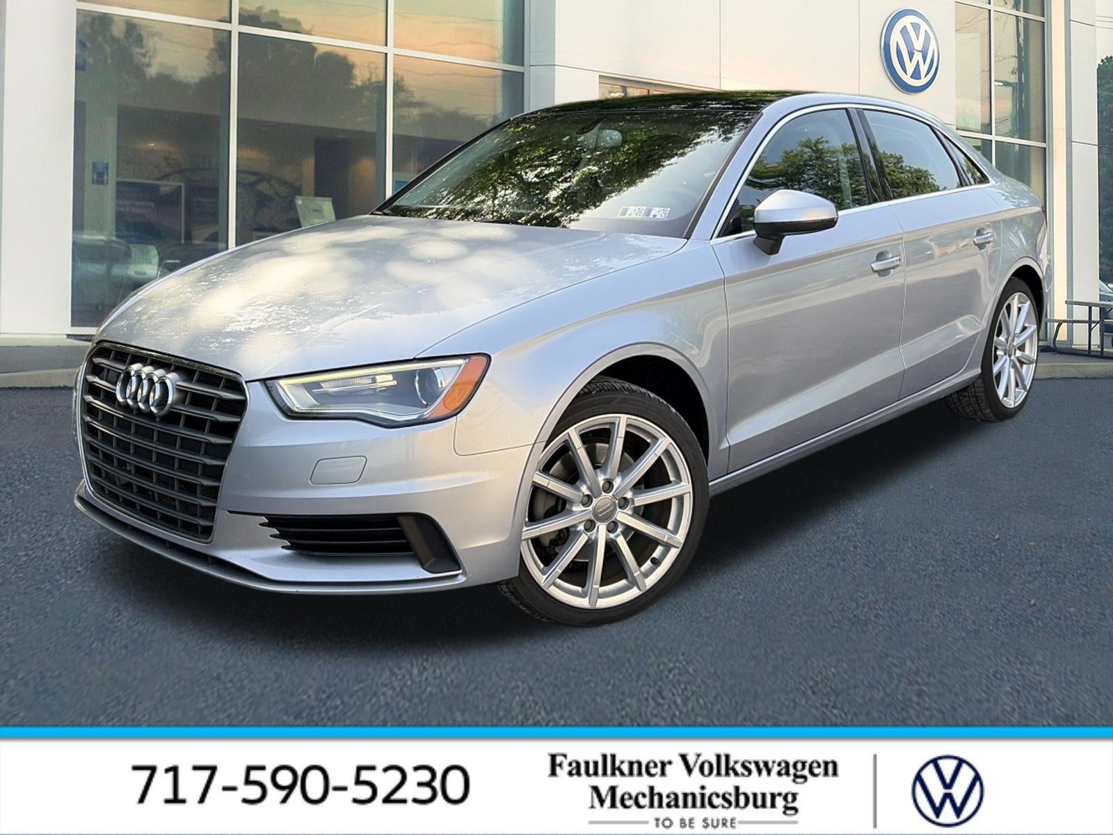 2015 Audi A3 FWD 1.8T Premium Plus in Silver Metallic — front three-quarter view
