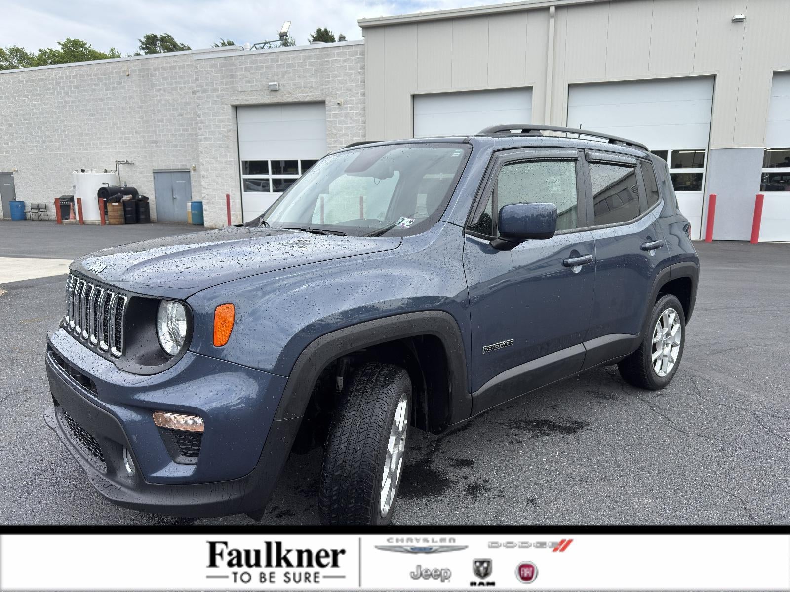 2020 Jeep Renegade Latitude 4x4 in Slate Blue Pearlcoat — front three-quarter view