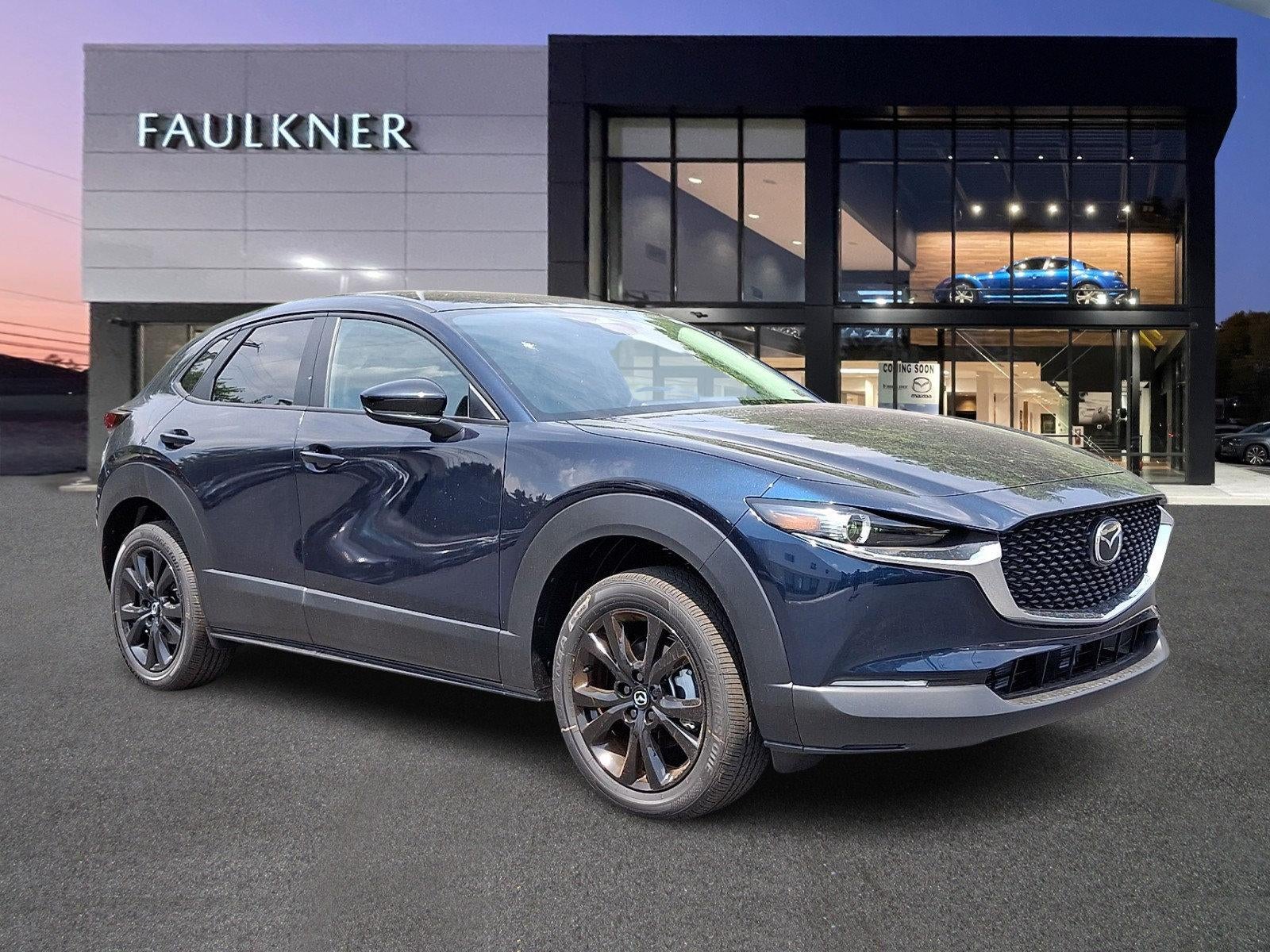 2026 Mazda Mazda CX-30 2.5 S Select Sport AWD in Deep Crystal Blue Mica — front three-quarter view