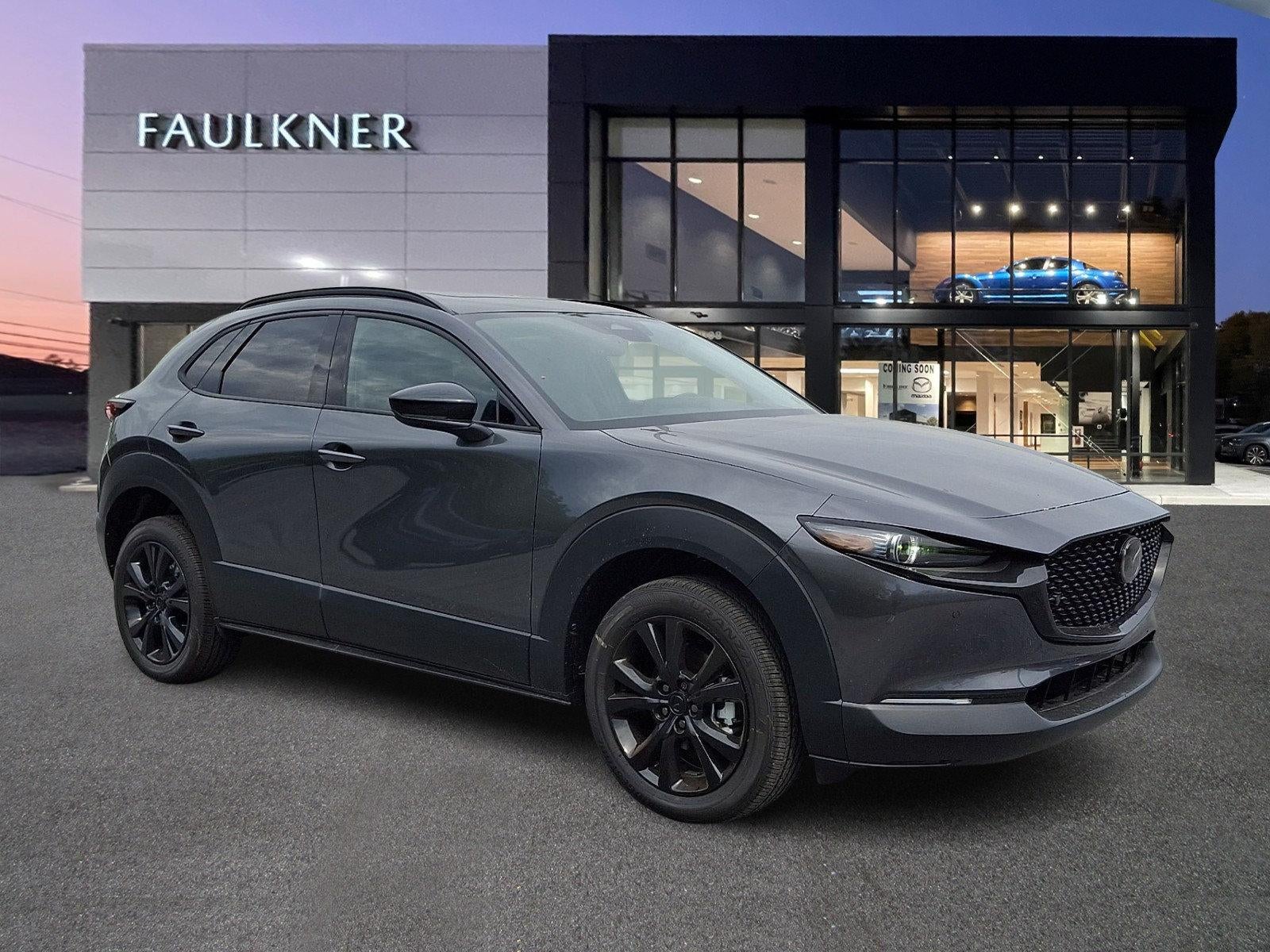 2026 Mazda Mazda CX-30 2.5 Turbo Premium Plus AWD in Machine Gray Metallic — front three-quarter view
