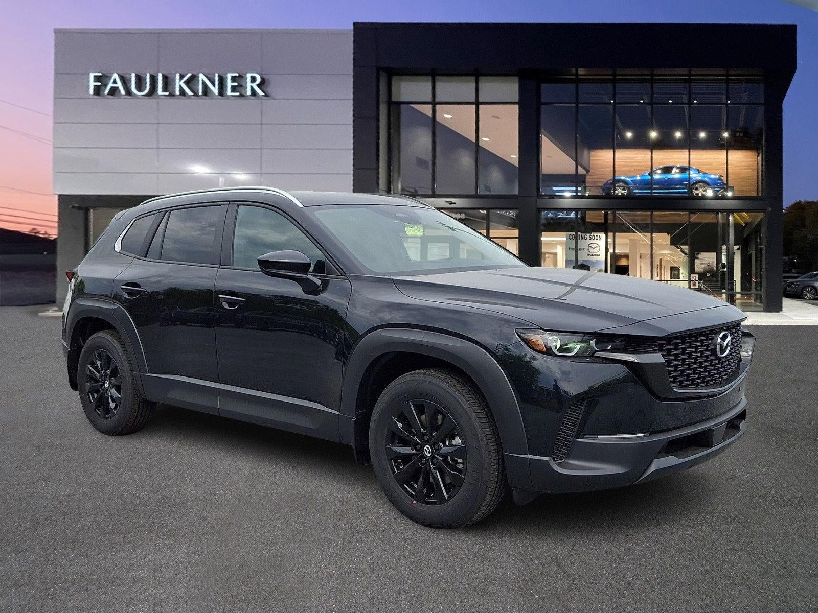 2026 Mazda Mazda CX-50 2.5 S Preferred AWD in Jet Black Mica — front three-quarter view