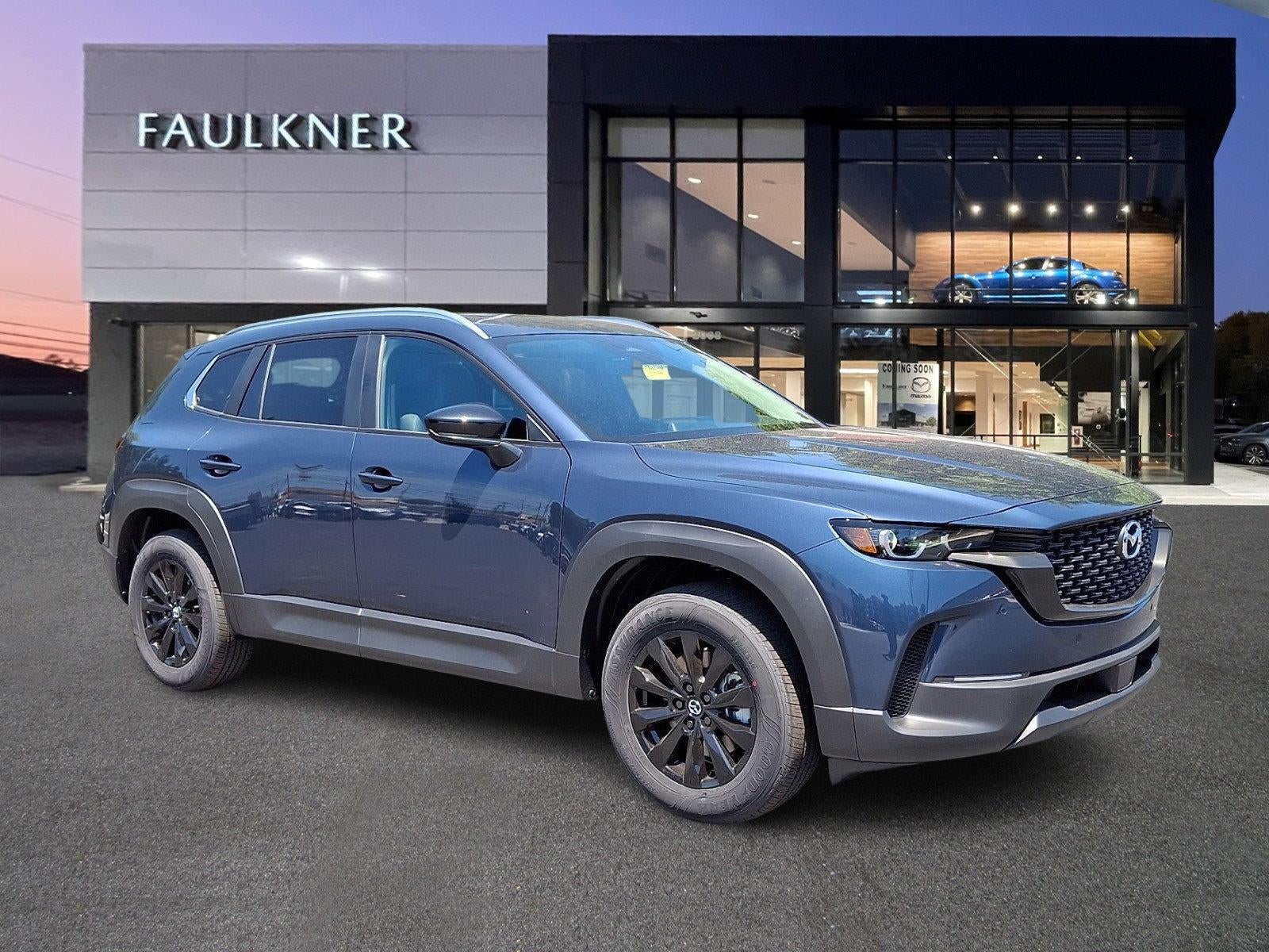 2026 Mazda Mazda CX-50 2.5 S Preferred AWD in Ingot Blue Metallic — front three-quarter view