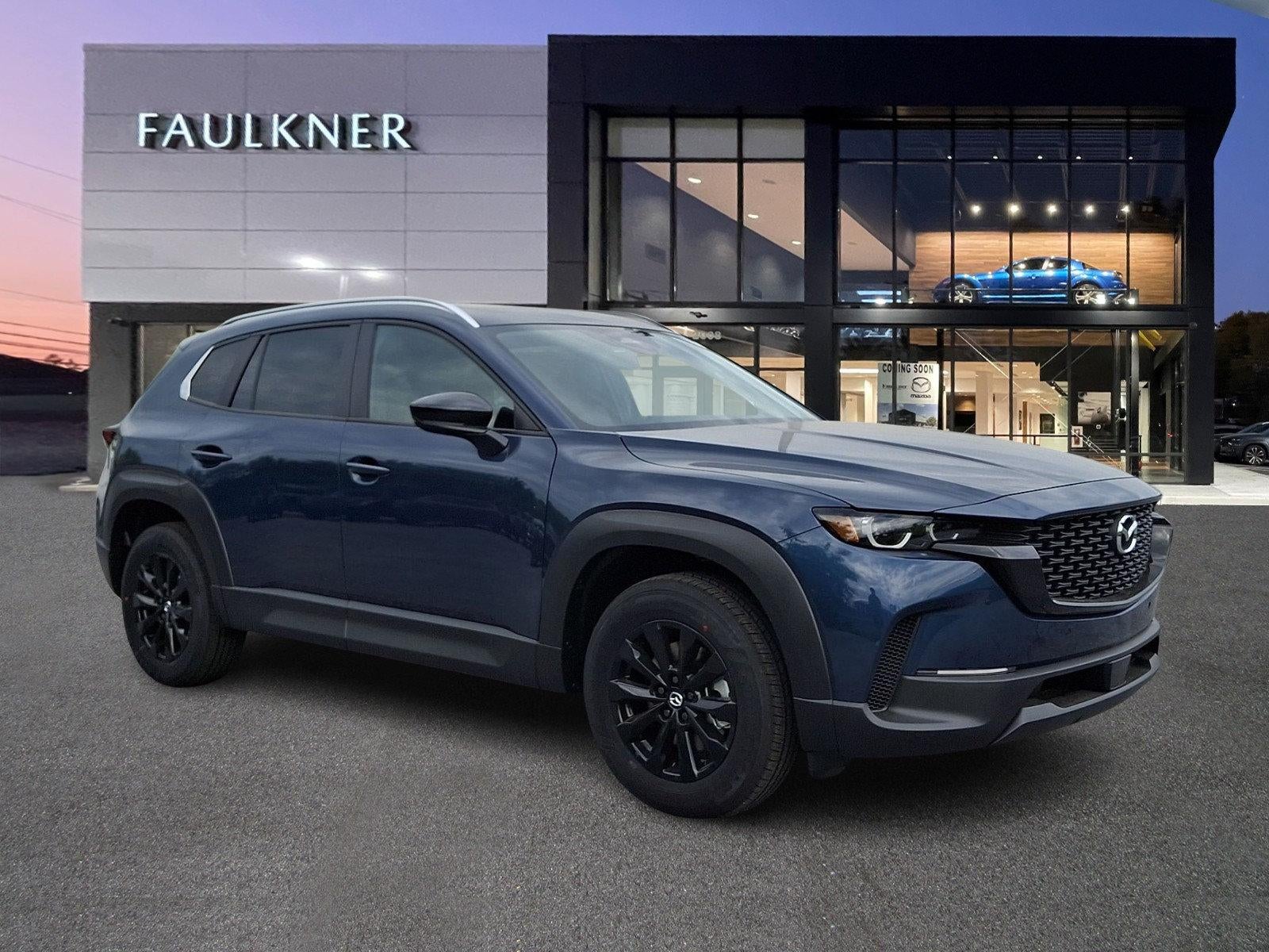 2026 Mazda Mazda CX-50 2.5 S Preferred AWD in Ingot Blue Metallic — front three-quarter view