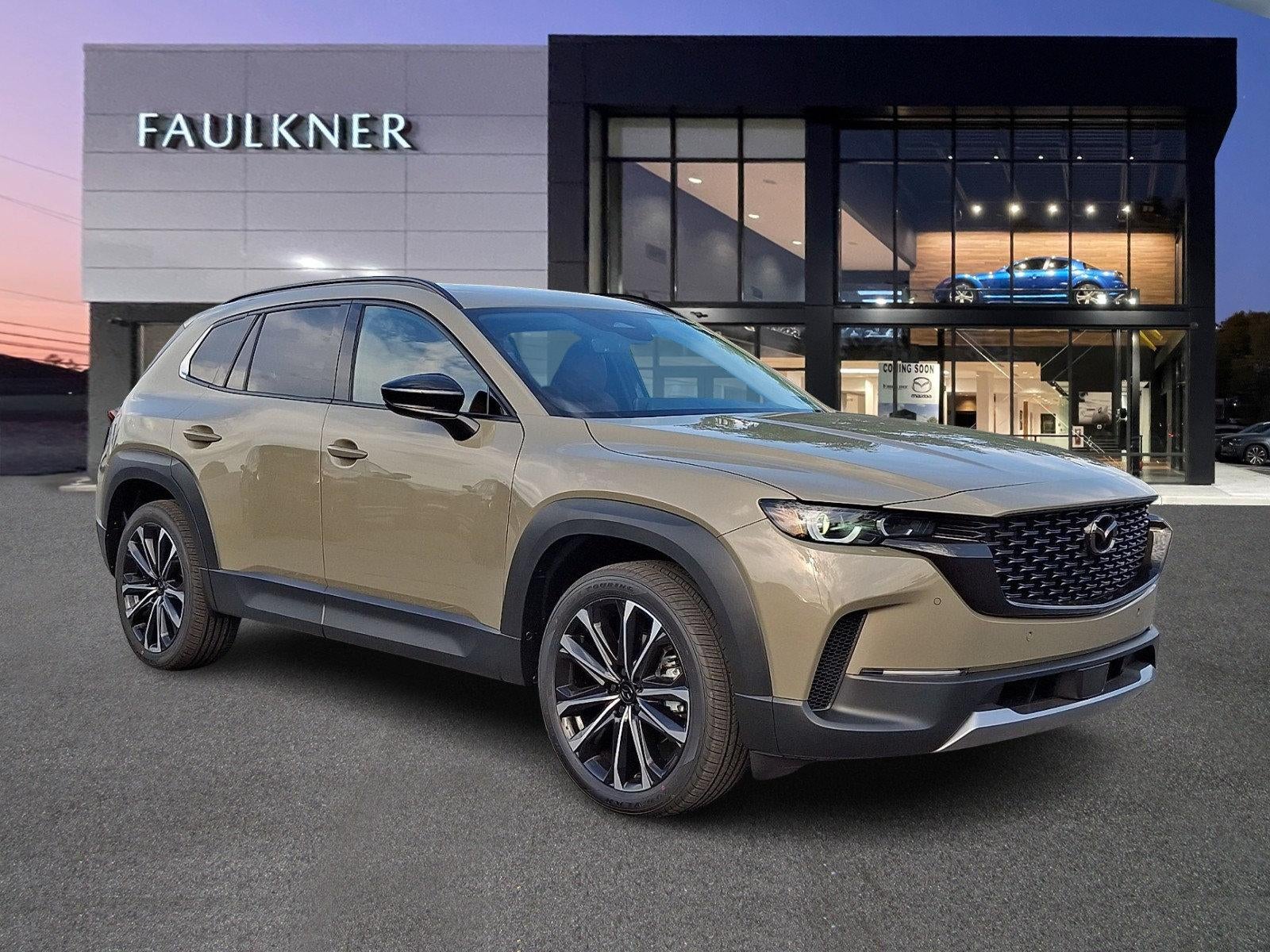 2026 Mazda Mazda CX-50 2.5 Turbo AWD in Zircon Sand Metallic — front three-quarter view