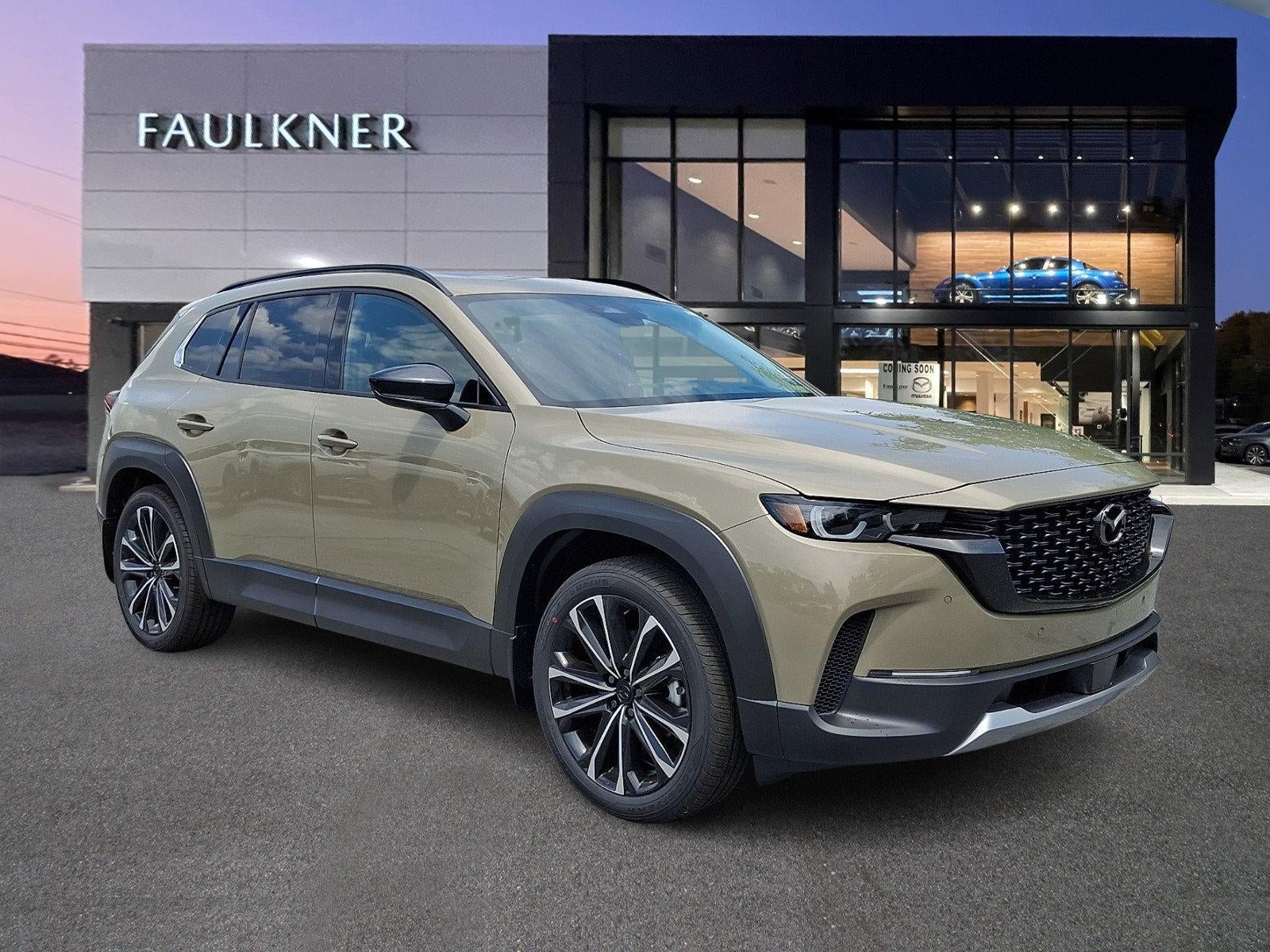 2026 Mazda Mazda CX-50 2.5 Turbo AWD in Zircon Sand Metallic — front three-quarter view