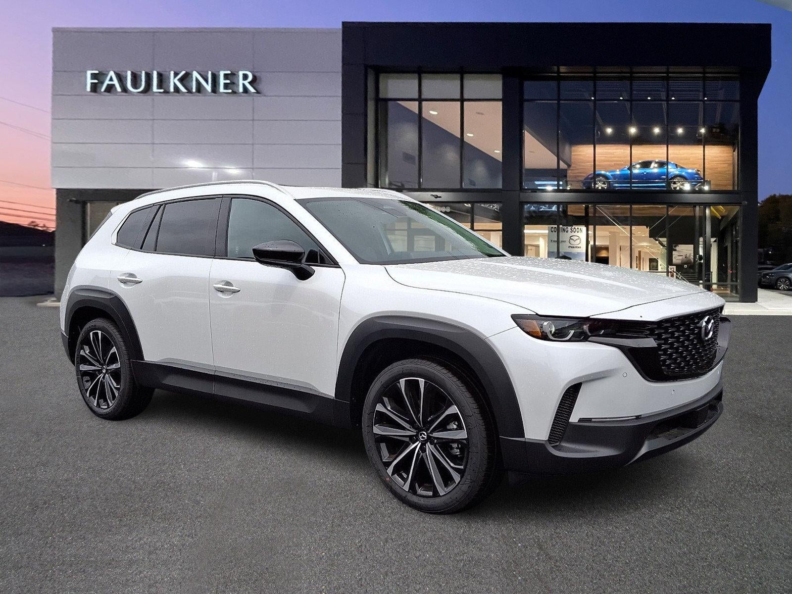2026 Mazda Mazda CX-50 2.5 S Premium AWD in Wind Chill Pearl — front three-quarter view