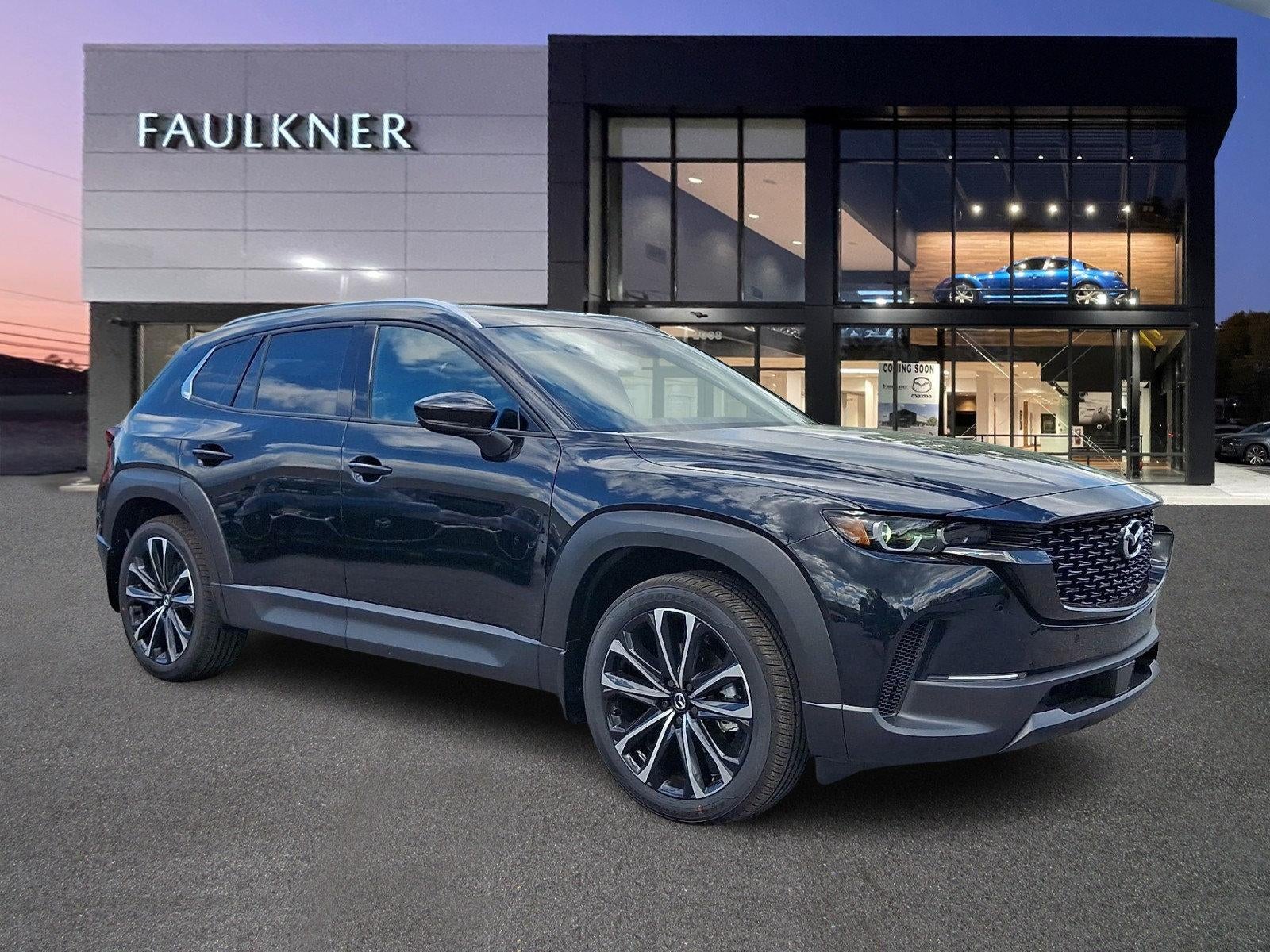 2026 Mazda Mazda CX-50 2.5 S Premium AWD in Jet Black Mica — front three-quarter view