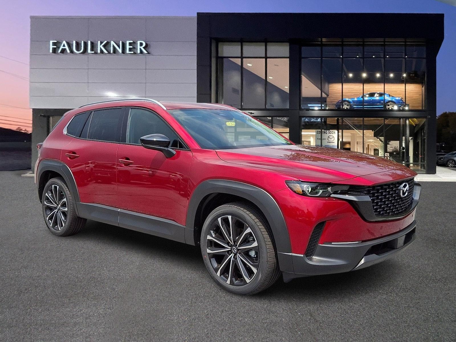 2026 Mazda Mazda CX-50 2.5 S Premium AWD in Soul Red Crystal Metallic — front three-quarter view
