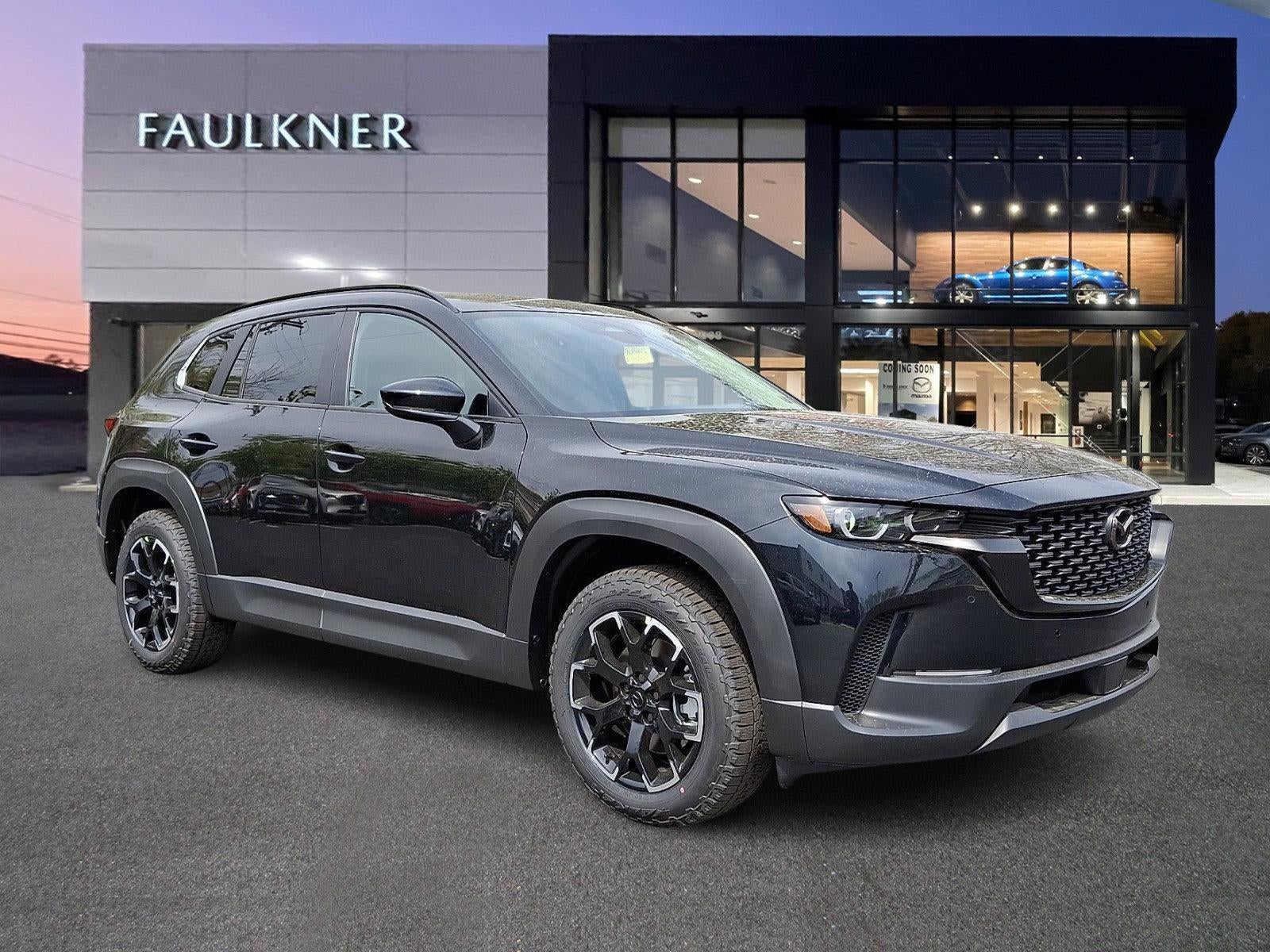 2026 Mazda Mazda CX-50 2.5 S Meridian Edition AWD in Jet Black Mica — front three-quarter view