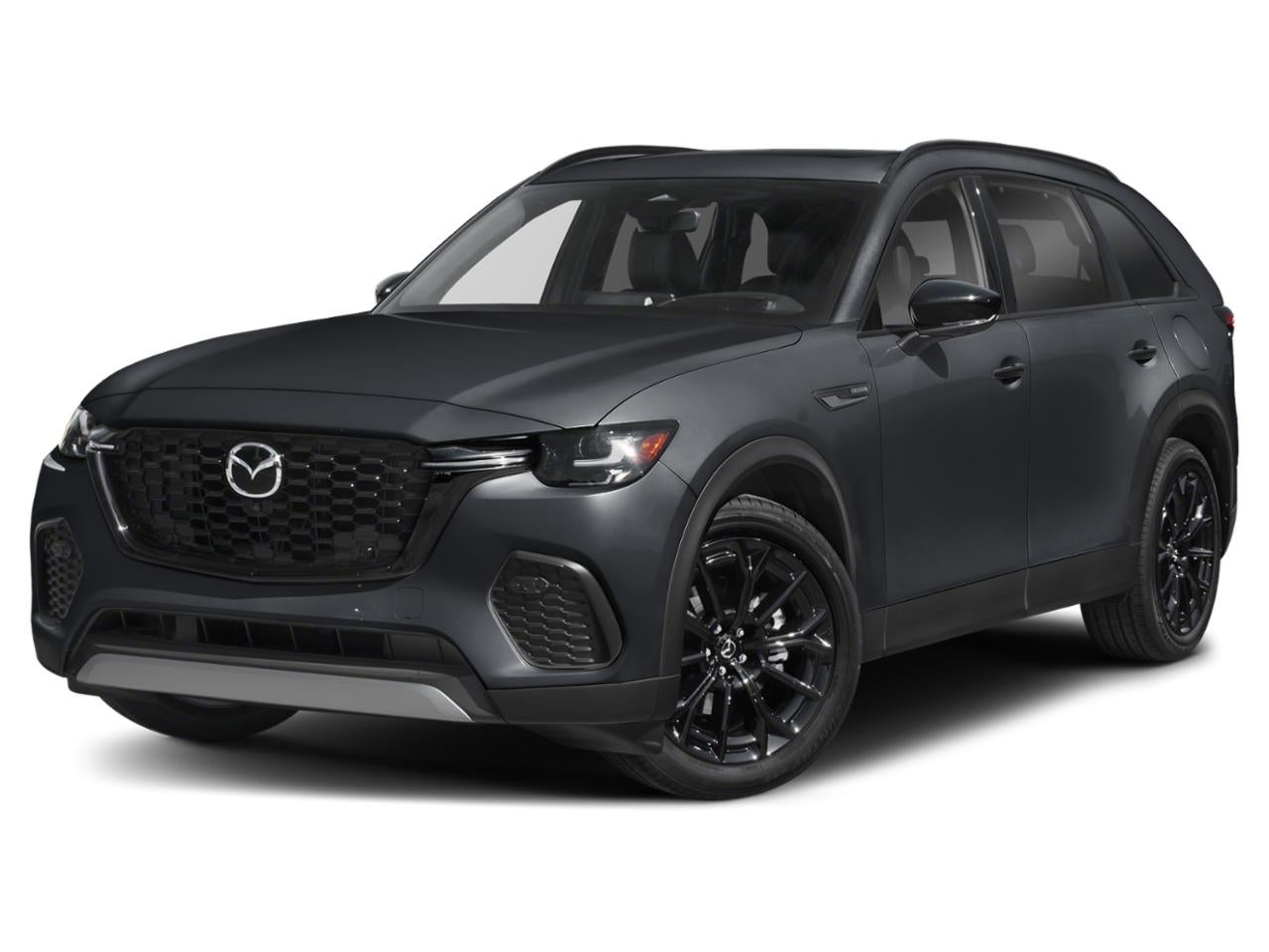 2026 Mazda Mazda CX-70 3.3 Turbo Premium Plus AWD in Jet Black Mica — front three-quarter view