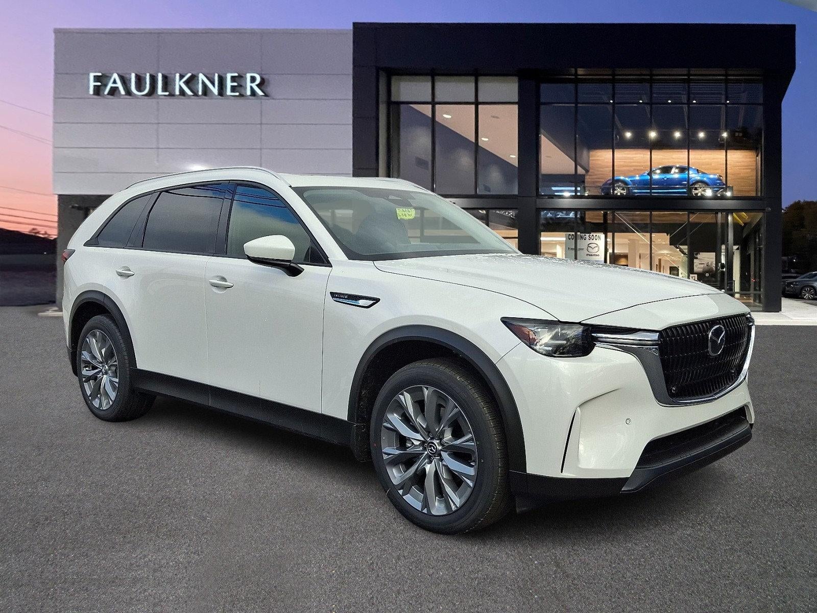 2026 Mazda Mazda CX-90 3.3 Turbo Preferred in Rhodium White Premium — front three-quarter view