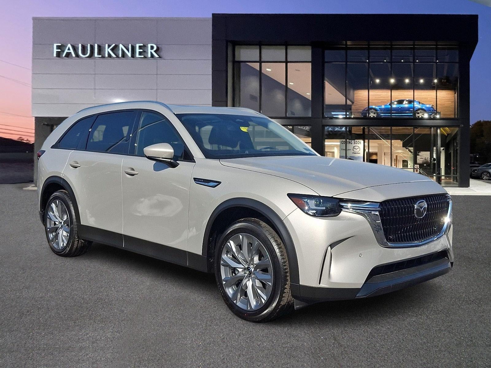 2026 Mazda Mazda CX-90 3.3 Turbo Preferred in Platinum Quartz — front three-quarter view