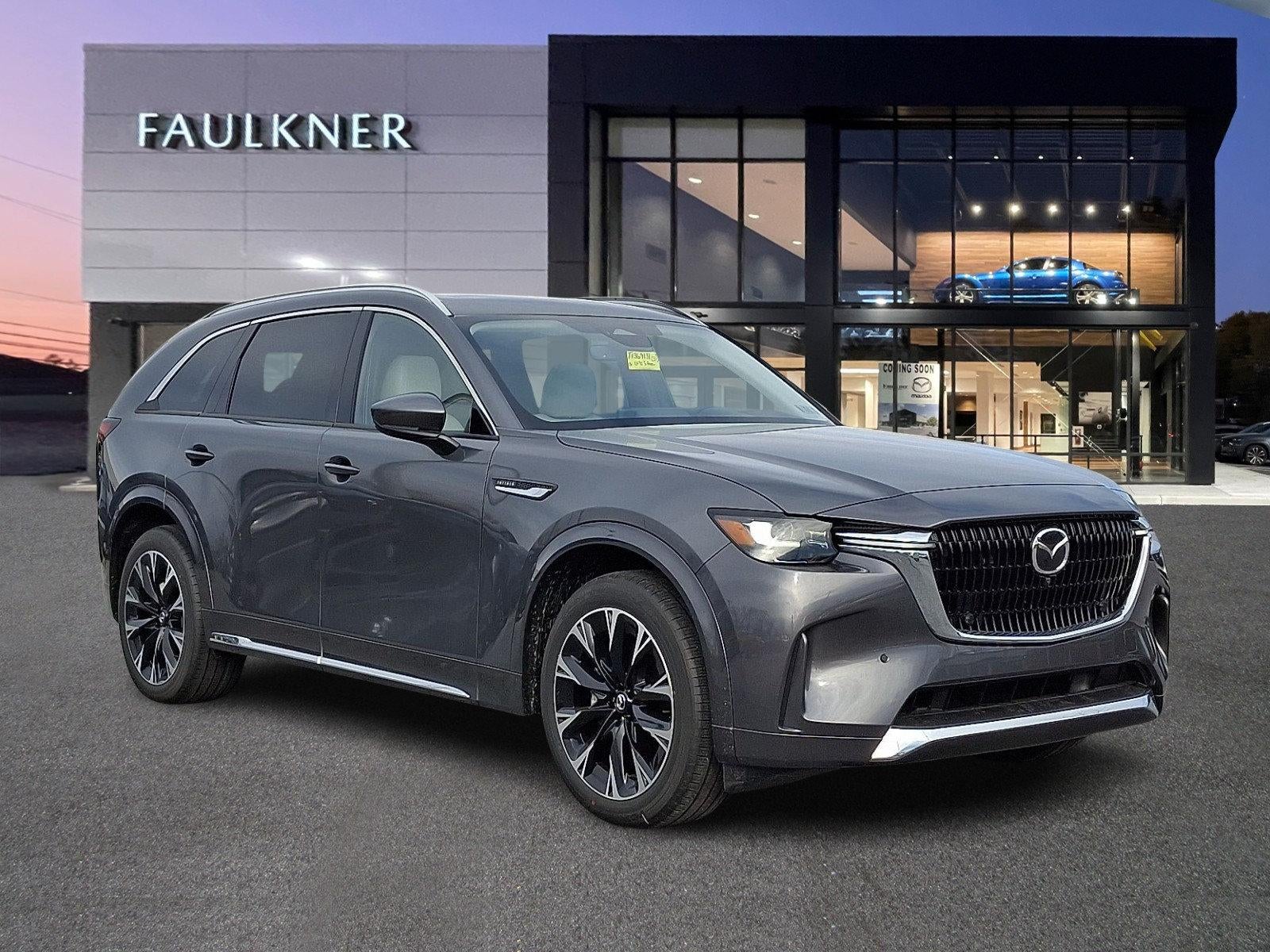 2026 Mazda Mazda CX-90 3.3 Turbo S Premium Plus in Machine Gray Metallic — front three-quarter view