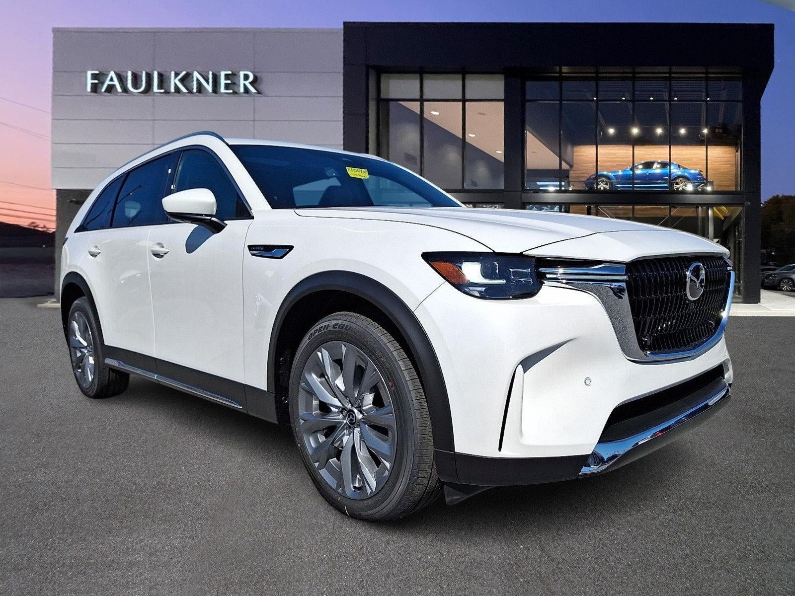 2026 Mazda Mazda CX-90 3.3 Turbo Premium Plus in Rhodium White Premium — front three-quarter view