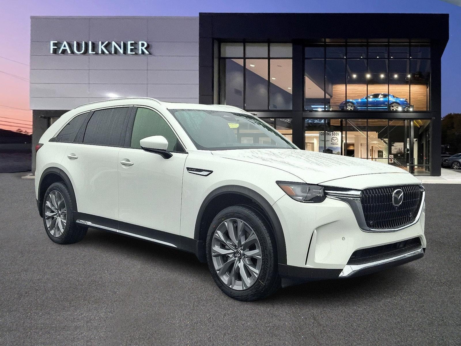 2026 Mazda Mazda CX-90 3.3 Turbo Premium Plus in Rhodium White Premium — front three-quarter view