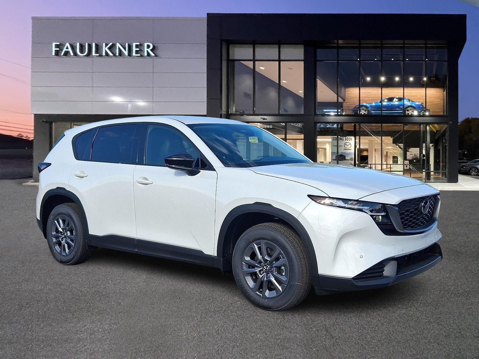 2026 Mazda Mazda CX-5 2.5 S Select AWD in Rhodium White Metallic — front three-quarter view