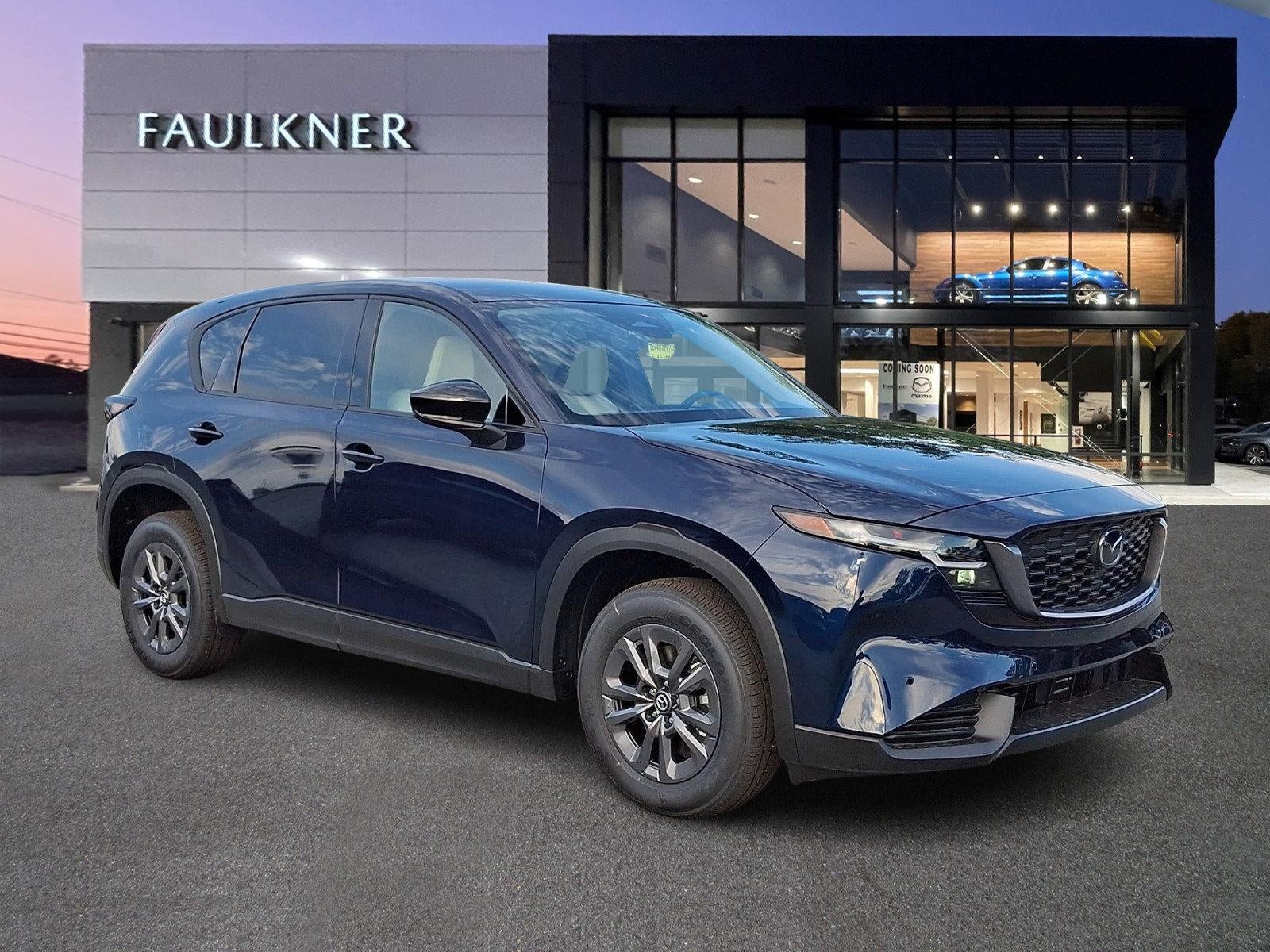 2026 Mazda Mazda CX-5 2.5 S Select AWD in Navy Blue Mica — front three-quarter view