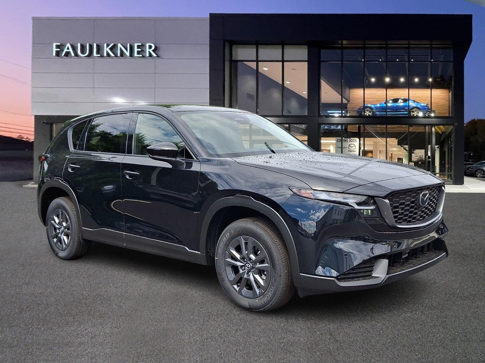2026 Mazda Mazda CX-5 2.5 S Select AWD in Jet Black Mica — front three-quarter view