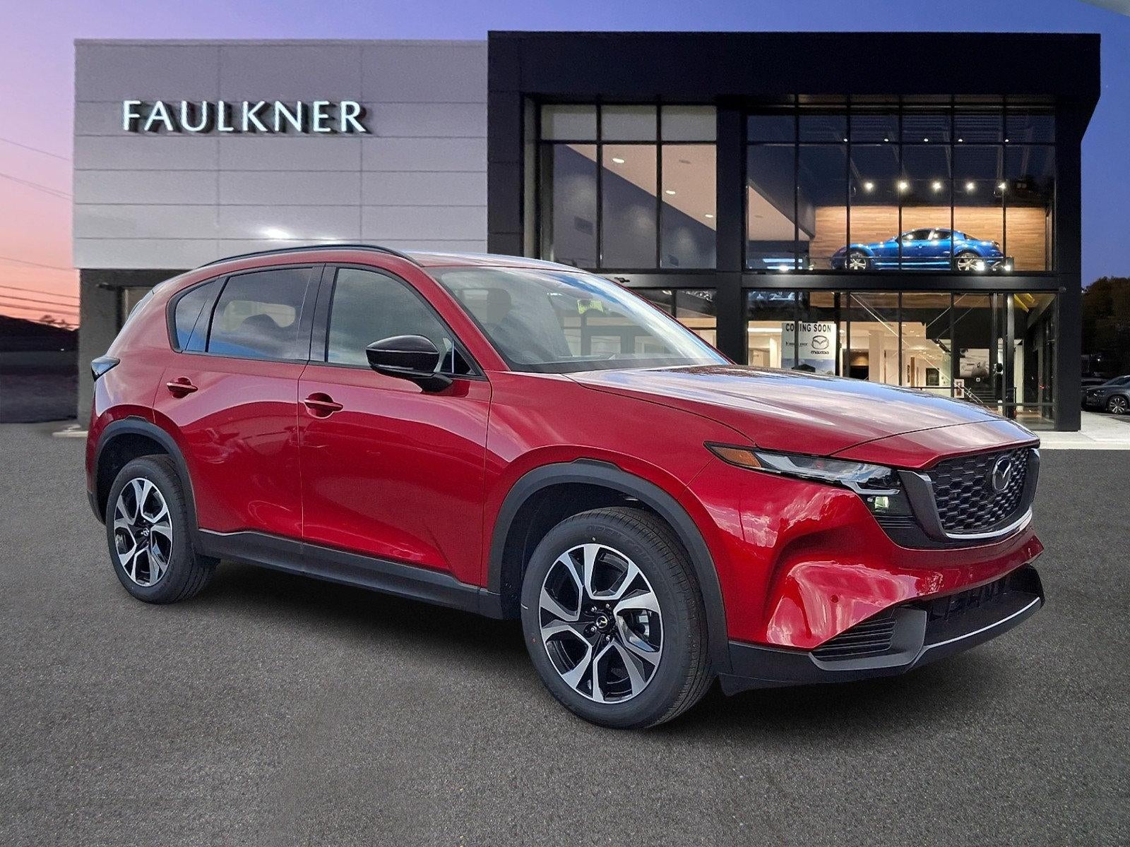 2026 Mazda Mazda CX-5 2.5 S Preferred AWD in Soul Red Crystal Metallic — front three-quarter view