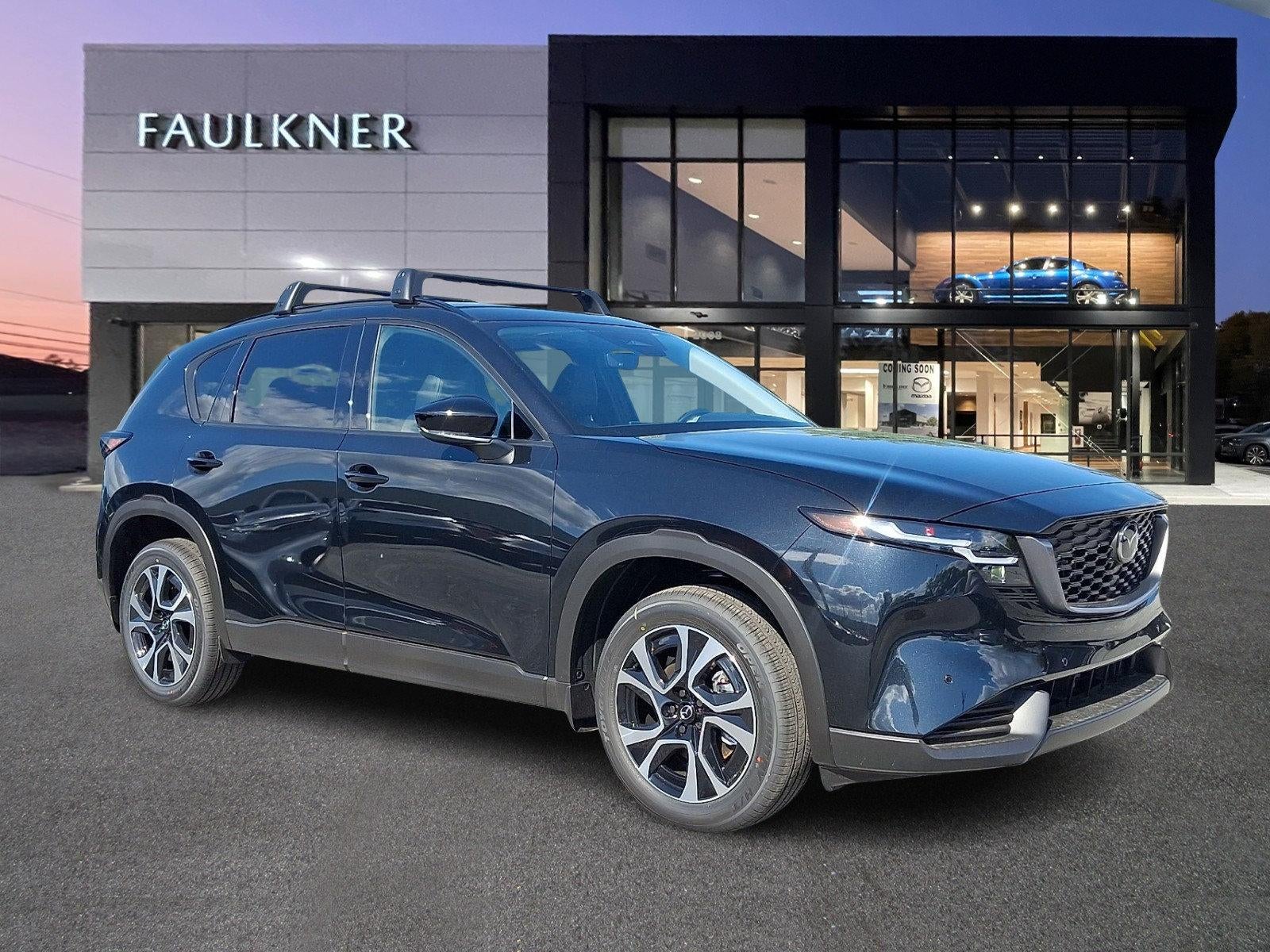 2026 Mazda Mazda CX-5 2.5 S Preferred AWD in Jet Black Mica — front three-quarter view