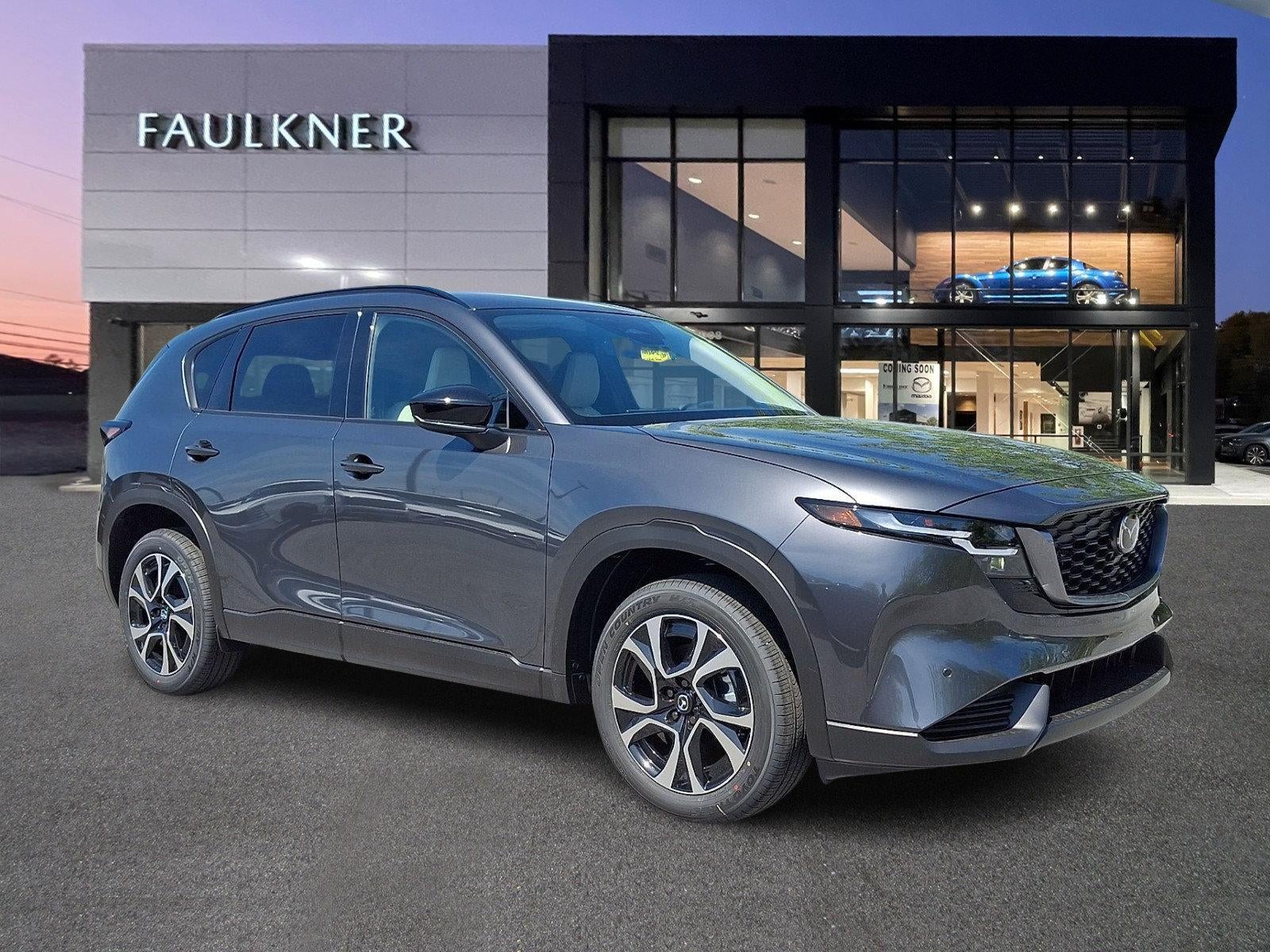 2026 Mazda Mazda CX-5 2.5 S Preferred AWD in Machine Gray Metallic — front three-quarter view