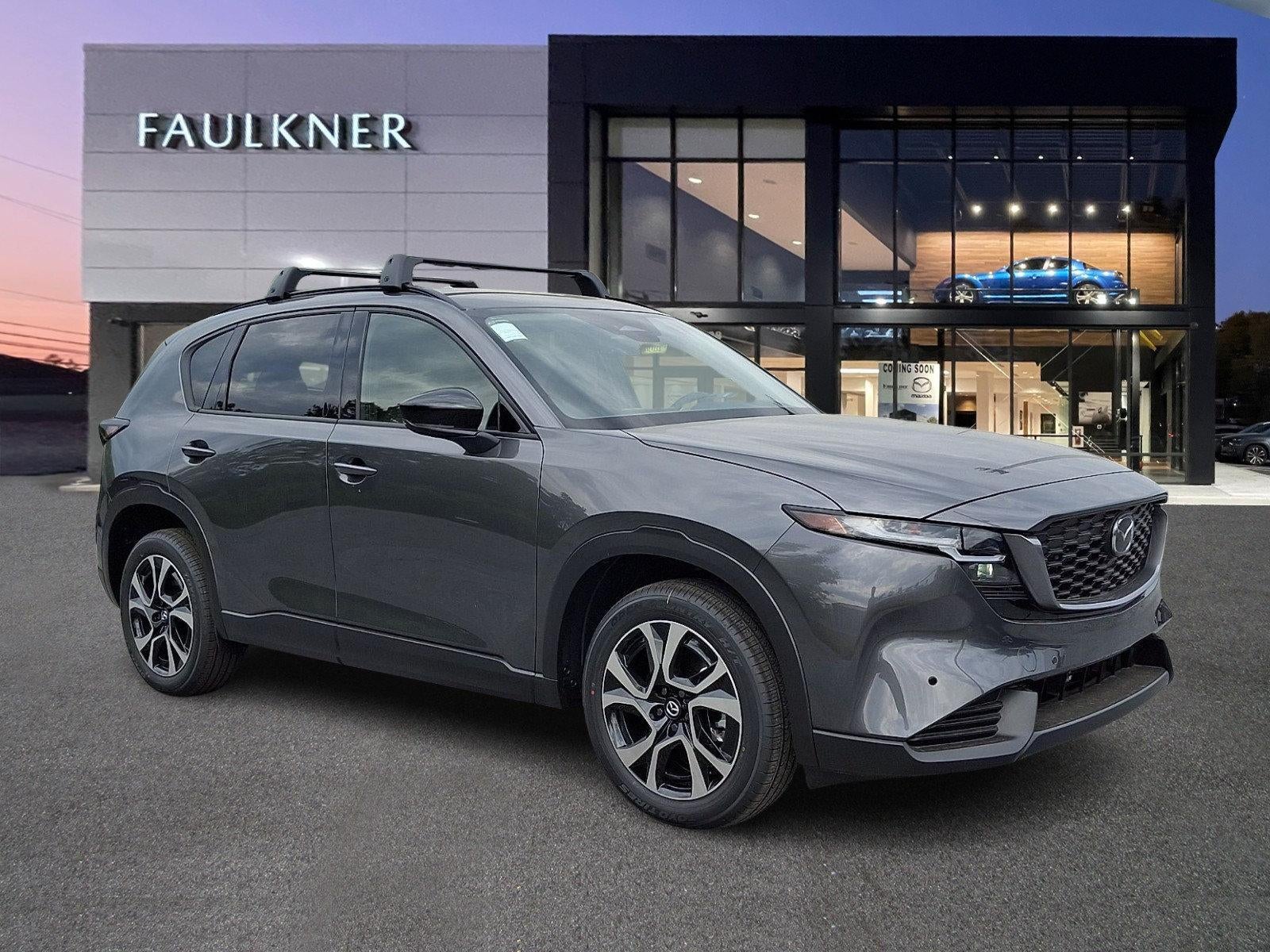 2026 Mazda Mazda CX-5 2.5 S Preferred AWD in Machine Gray Metallic — front three-quarter view