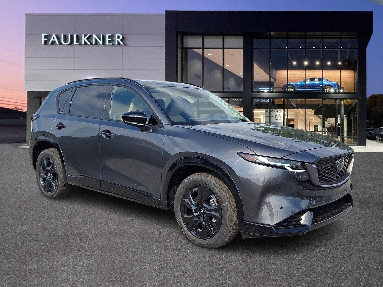 2026 Mazda Mazda CX-5 2.5 S Premium AWD in Machine Gray Metallic — front three-quarter view