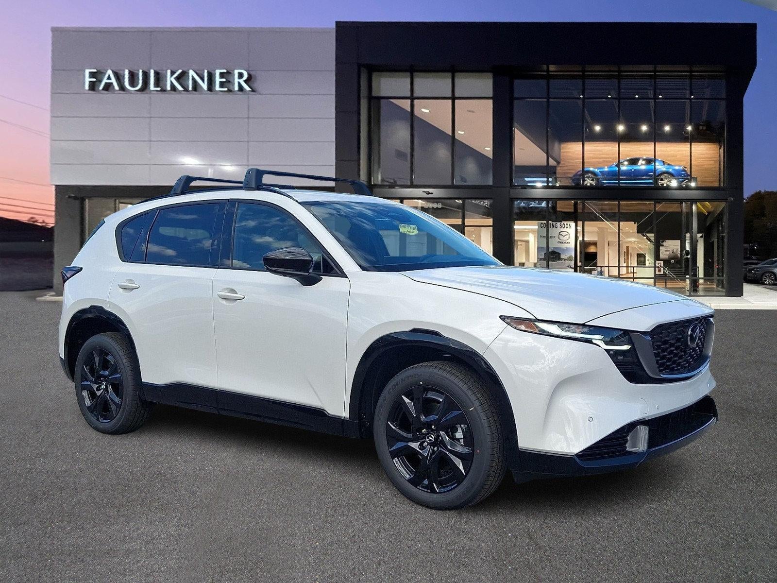 2026 Mazda Mazda CX-5 2.5 S Premium Plus AWD in Rhodium White Metallic — front three-quarter view