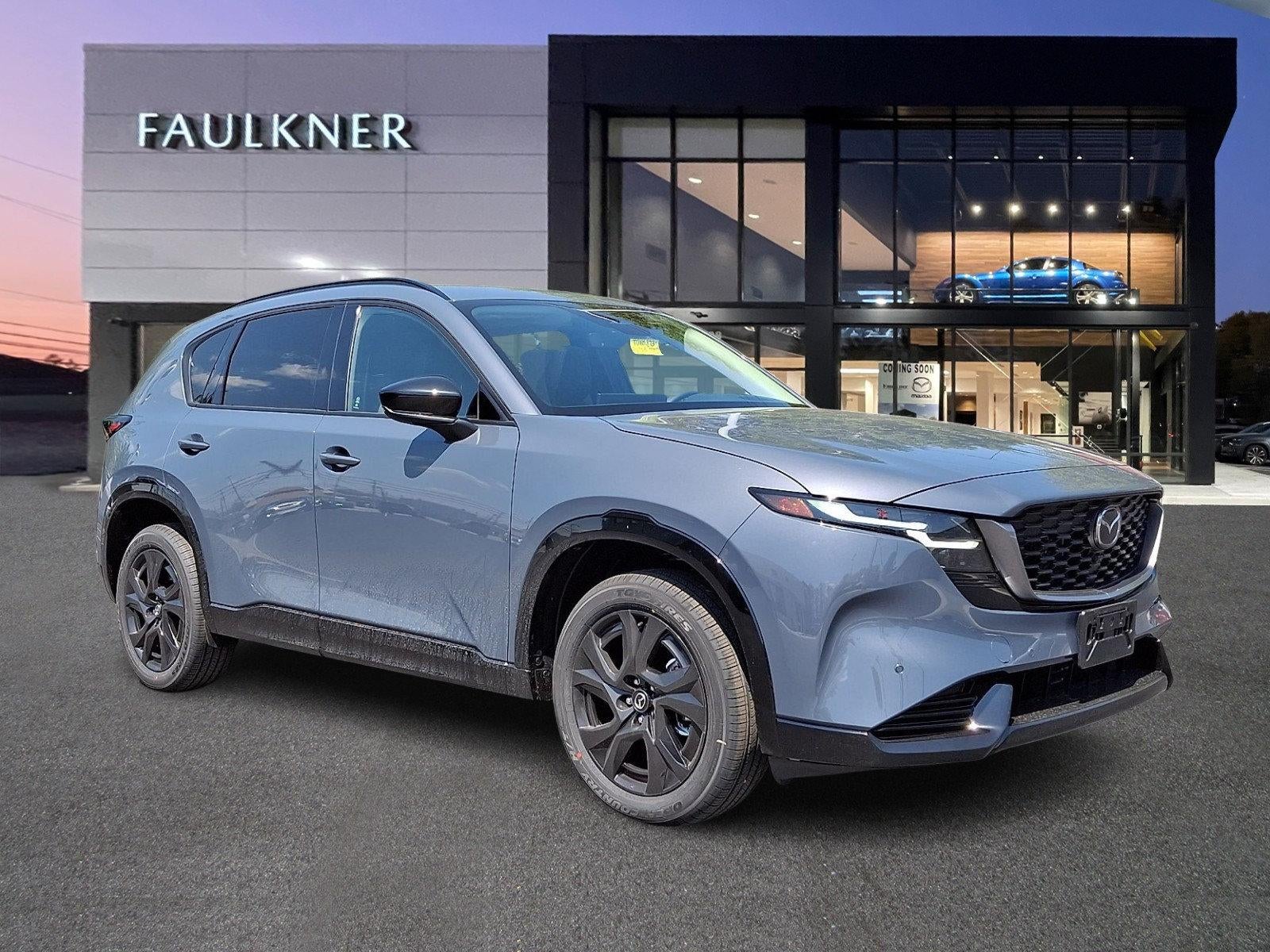 2026 Mazda Mazda CX-5 2.5 S Premium Plus AWD in Polymetal Gray Metallic — front three-quarter view