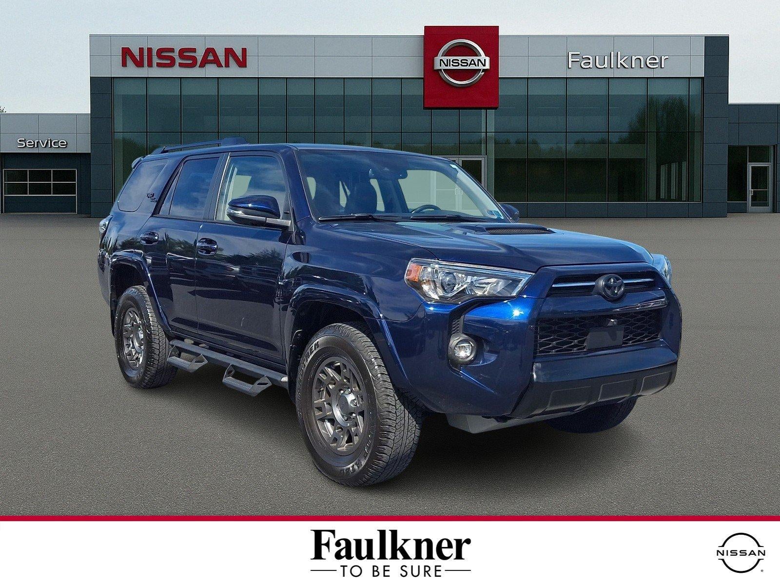2023 Toyota 4Runner TRD Off Road Premium 4WD (Natl) in Nautical Blue Metallic — front three-quarter view