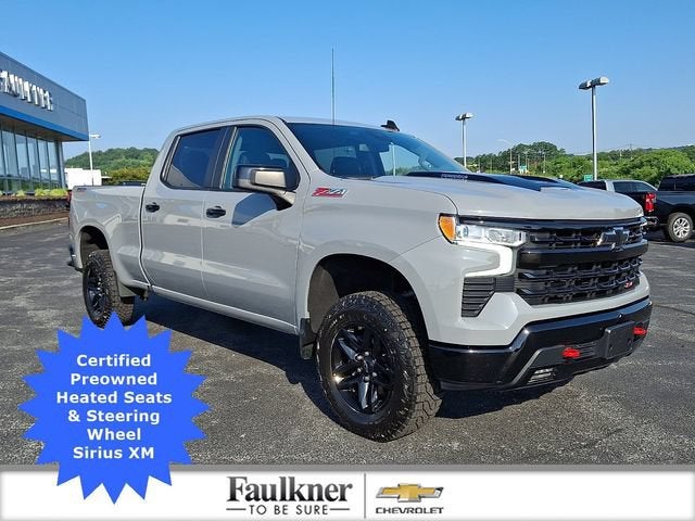 2024 Chevrolet Silverado 1500 LT Trail Boss in Slate Gray Metallic — front three-quarter view