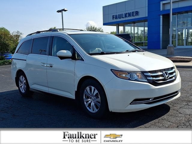 2016 Honda Odyssey EX-L in White — front three-quarter view