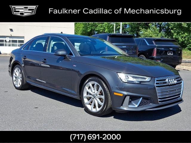 2019 Audi A4 Premium Plus in Gray — front three-quarter view